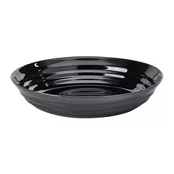 NÄTBARB - Deep plate, black, 19 cm