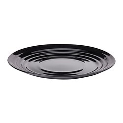 NÄTBARB - Side plate, black, 19 cm