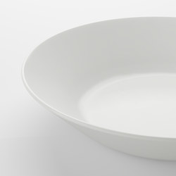OFTAST - Deep plate, white, 20 cm