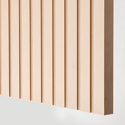 BJÖRKÖVIKEN - Pintu, veneer kayu birch, 60x64 cm