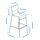 STIG bar stool with backrest
