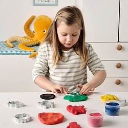 BLÅVINGAD - Modelling dough cutters, set of 5, aluminium-colour