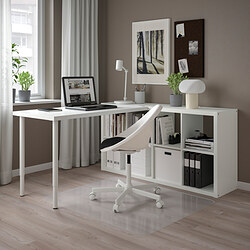 LAGKAPTEN/KALLAX - Desk combination, white, 77x159x147 cm