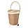 TOLKNING laundry basket with wheels