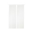 TERESIA - Sheer curtains, 1 pair, white/with rod pocket, 145x250 cm