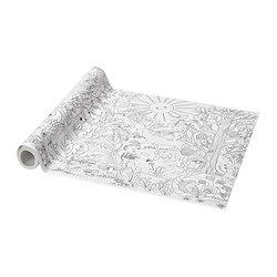 SKOGSDUVA - Rol kertas mewarnai, hutan ajaib, 10 m