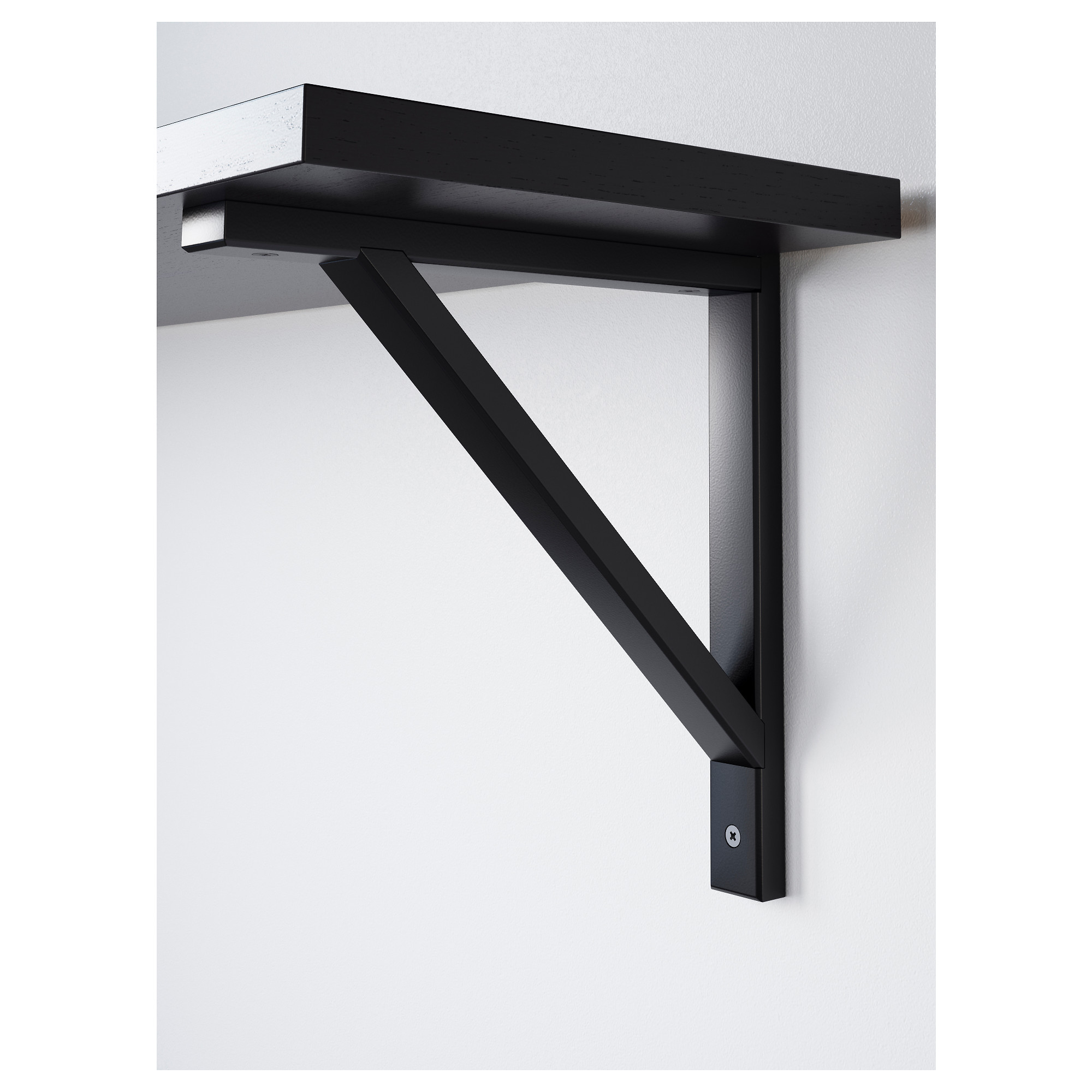 EKBY VALTER/EKBY JÄRPEN wall shelf, black, 119x30 cm IKEA Indonesia