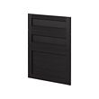 METOD - 3 fronts for dishwasher, Lerhyttan black stained, 60 cm