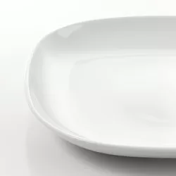 VÄRDERA - Piring, putih, 25x25 cm