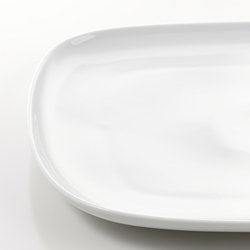 VÄRDERA - Piring, putih, 31x26 cm