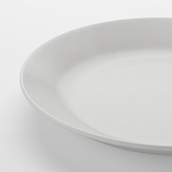 OFTAST - Side plate, white, 19 cm