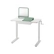 RELATERA - Desk combination sit/stand, white/light grey-green, 90x60 cm
