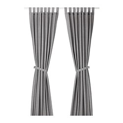 ikea curtains black