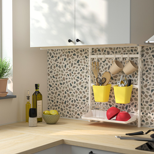 SUNNERSTA adjustable rack with hooks