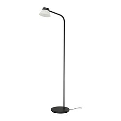 SAMBORD - Lampu lantai/baca, hitam/putih