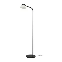 SAMBORD - Lampu lantai/baca, hitam/putih