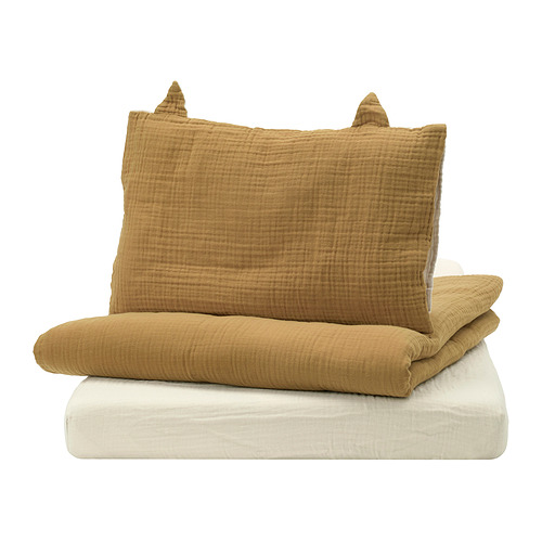 GULDVÄVARE 3-piece bedlinen set for cot