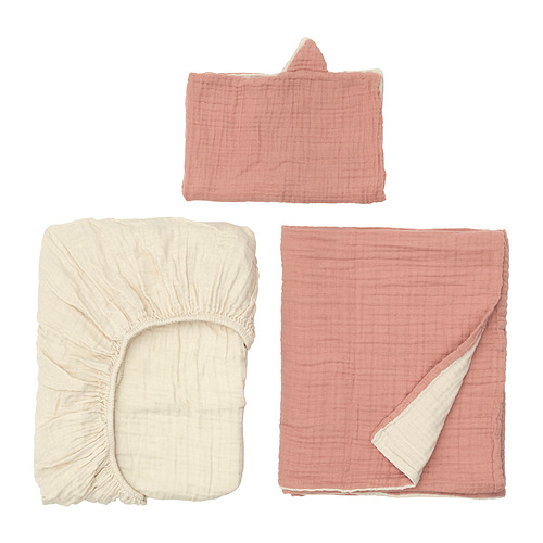 GULDVÄVARE 3-piece bedlinen set for cot