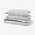 BJÖRKGRÅMAL duvet cover and 2 pillowcases