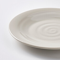 SANDSKÄDDA - Piring kecil, abu-abu muda-krem, 20 cm