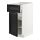 METOD/MAXIMERA - kabinet dasar dengan laci/pintu, putih/Lerhyttan diwarnai hitam, 40x60x80 cm | IKEA Indonesia - PE678157_S1