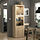 BESTÅ - storage combination w glass doors, white stained oak effect/Lappviken white stained oak eff clear glass, 60x42x193 cm | IKEA Indonesia - PE823588_S1