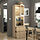 BESTÅ - storage combination w glass doors, white stained oak effect/Lappviken white stained oak eff clear glass, 60x42x193 cm | IKEA Indonesia - PE823572_S1