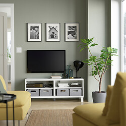 BESTÅ - TV bench, white, 120x40x48 cm