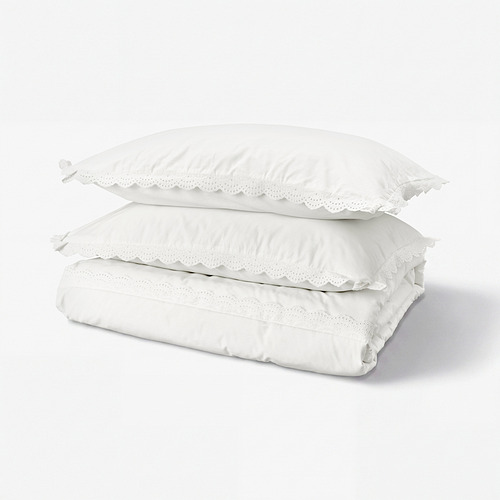 BIRGITTARÖNN sarung duvet dan 2 sarung bantal
