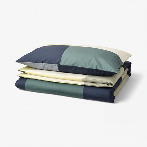 BRUNKRISSLA sarung duvet dan sarung bantal