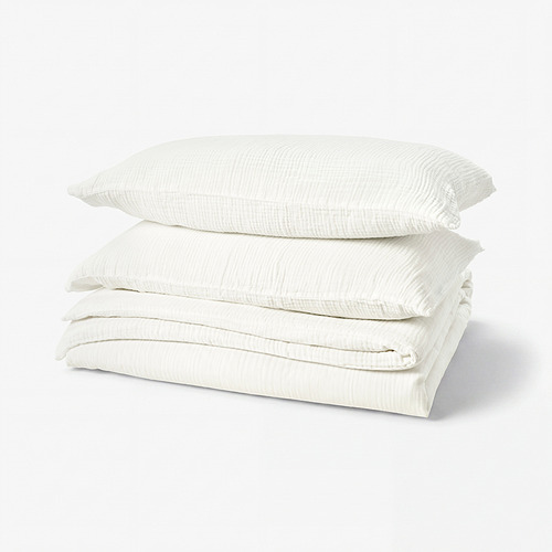 SCHERSMIN duvet cover and 2 pillowcases