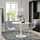 DOCKSTA/TOBIAS - table and 4 chairs, white white/transparent chrome-plated, 103 cm | IKEA Indonesia - PE865813_S1