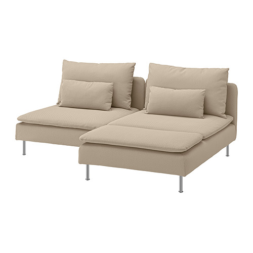 SÖDERHAMN sofa 2 dudukan dg chaise longue