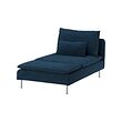 SÖDERHAMN - sarung untuk bagian sofa-chaise, Kelinge biru tua | IKEA Indonesia - E1006762_S2