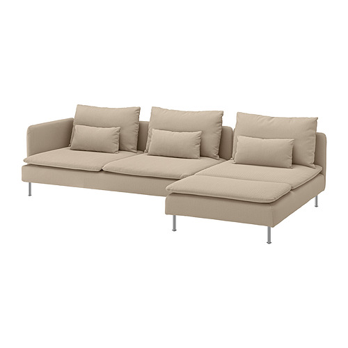 SÖDERHAMN sofa 4 dudukan dengan chaise longue
