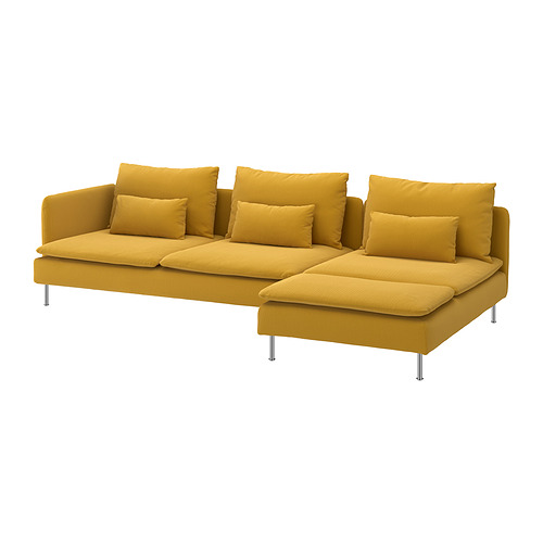 SÖDERHAMN sofa 4 dudukan dengan chaise longue
