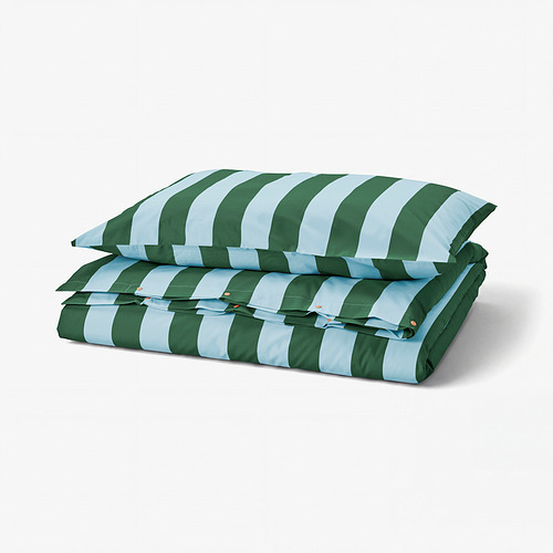 SLÅNHÖSTMAL duvet cover and pillowcase