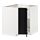 METOD - kabinet dasar sudut dengan karosel, putih/Lerhyttan diwarnai hitam, 88x88x80 cm | IKEA Indonesia - PE678208_S1