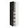 METOD/MAXIMERA - kabinet tinggi dg 2 pintu/4 laci, putih/Lerhyttan diwarnai hitam, 60x60x220 cm | IKEA Indonesia - PE678255_S1