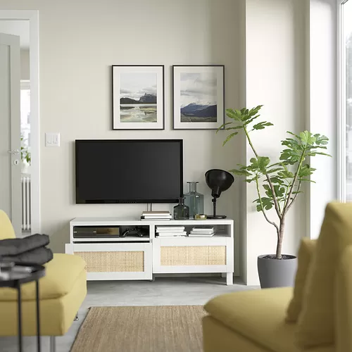 BESTÅ meja TV dengan laci