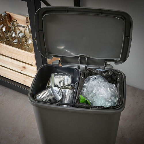 KNÖCKLA tempat sampah berpedal