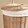 TOLKNING laundry basket with wheels