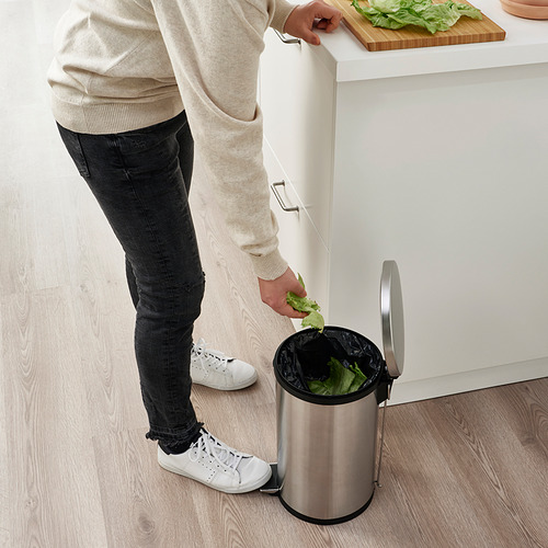 SNÖRPA tempat sampah berpedal