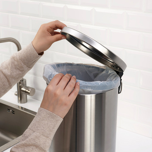 SNÖRPA tempat sampah berpedal