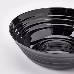 NÄTBARB - Serving bowl, black, 22 cm