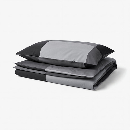 BRUNKRISSLA duvet cover and pillowcase