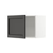 METOD - Wall cabinet, white/Lerhyttan black stained, 60x37x40 cm
