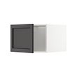 METOD - Top cabinet for fridge/freezer, white/Lerhyttan black stained, 60x60x40 cm