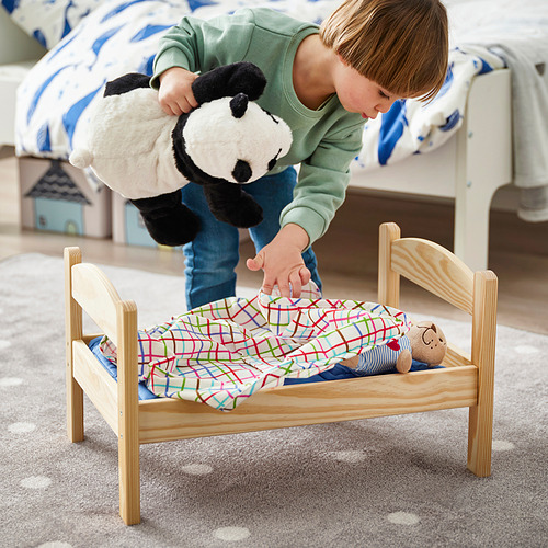 DUKTIG kasur boneka dengan set seprai