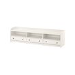 HAUGA - TV bench, white, 206x46x54 cm